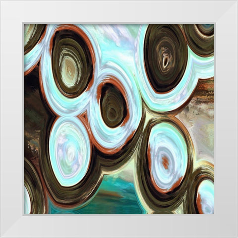 Orbs I White Modern Wood Framed Art Print by Bolokofsky, Ronald