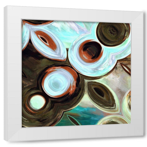 Orbs II White Modern Wood Framed Art Print by Bolokofsky, Ronald