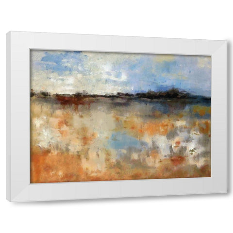 Out West White Modern Wood Framed Art Print by Bolokofsky, Ronald