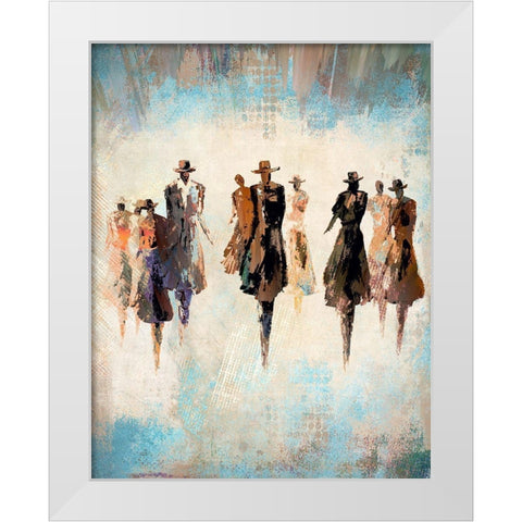 People To See White Modern Wood Framed Art Print by Bolokofsky, Ronald