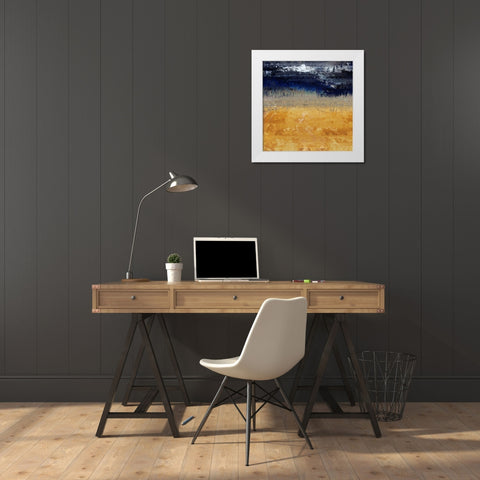 Prairie Night White Modern Wood Framed Art Print by Bolokofsky, Ronald