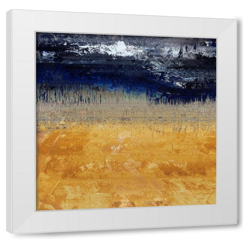 Prairie Night White Modern Wood Framed Art Print by Bolokofsky, Ronald