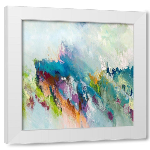 Purple Heart I White Modern Wood Framed Art Print by Bolokofsky, Ronald