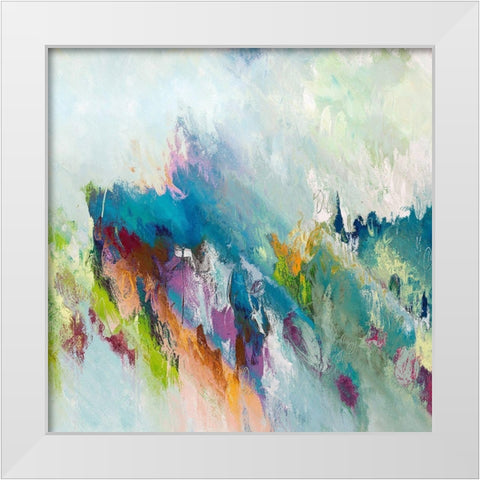 Purple Heart I White Modern Wood Framed Art Print by Bolokofsky, Ronald