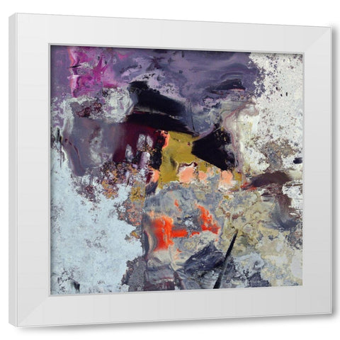 Purple Matter I White Modern Wood Framed Art Print by Bolokofsky, Ronald