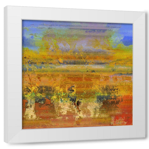 Rain Dance I White Modern Wood Framed Art Print by Bolokofsky, Ronald