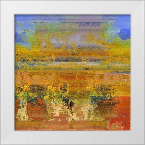 Rain Dance I White Modern Wood Framed Art Print by Bolokofsky, Ronald