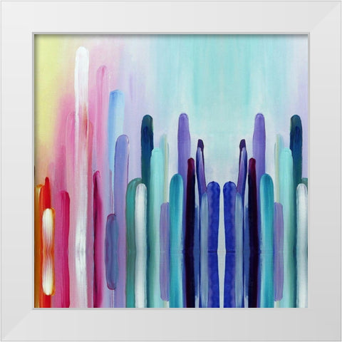 Repeat After Me I White Modern Wood Framed Art Print by Bolokofsky, Ronald