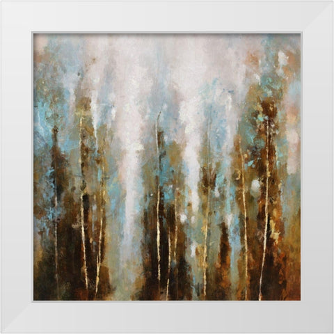 Winter Forest White Modern Wood Framed Art Print by Bolokofsky, Ronald