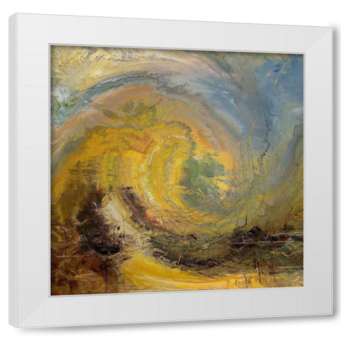 Storm Front III White Modern Wood Framed Art Print by Bolokofsky, Ronald