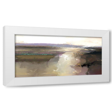 Trail of Light White Modern Wood Framed Art Print by Bolokofsky, Ronald