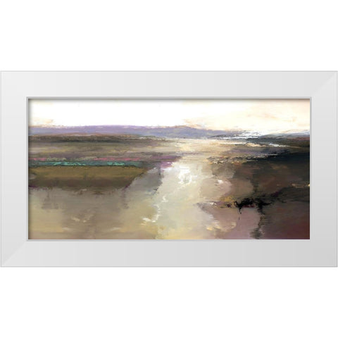 Trail of Light White Modern Wood Framed Art Print by Bolokofsky, Ronald