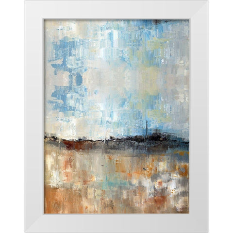 Where Heaven Meets Earth II White Modern Wood Framed Art Print by Bolokofsky, Ronald