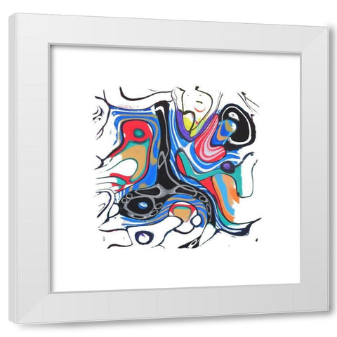 Wild Participation III White Modern Wood Framed Art Print by Bolokofsky, Ronald