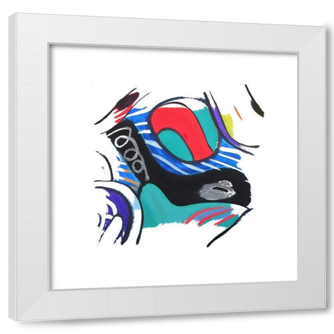 Wild Participation IV White Modern Wood Framed Art Print by Bolokofsky, Ronald