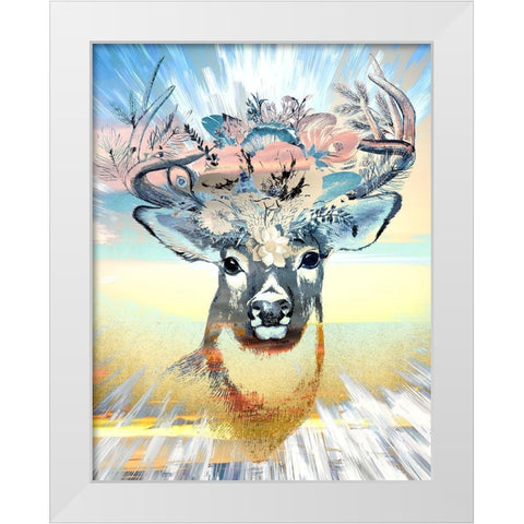 Beautiful Stagg White Modern Wood Framed Art Print by Bolokofsky, Ronald