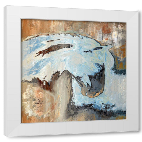 Contemplating the Terrain White Modern Wood Framed Art Print by Bolokofsky, Ronald