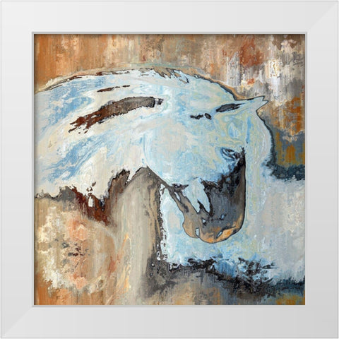 Contemplating the Terrain White Modern Wood Framed Art Print by Bolokofsky, Ronald