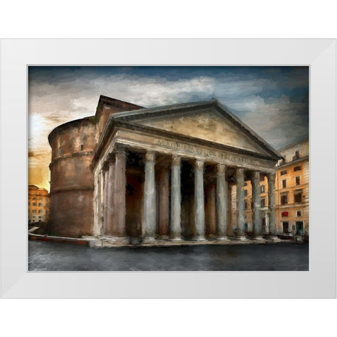 Ancient Pantheon II White Modern Wood Framed Art Print by Bolokofsky, Ronald