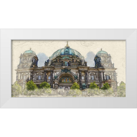Berlin Cathdedral White Modern Wood Framed Art Print by Bolokofsky, Ronald