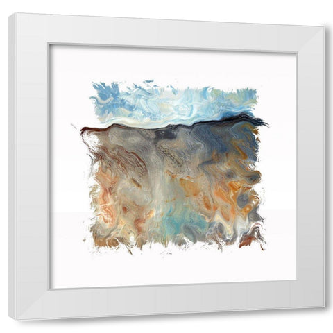 Abstract 1380 White Modern Wood Framed Art Print by Bolokofsky, Ronald