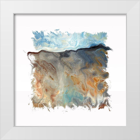 Abstract 1380 White Modern Wood Framed Art Print by Bolokofsky, Ronald