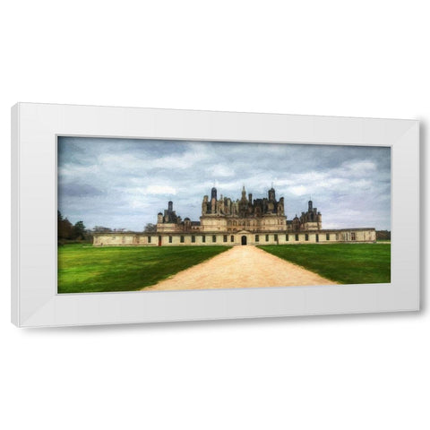 Chateau de Chambord White Modern Wood Framed Art Print by Bolokofsky, Ronald
