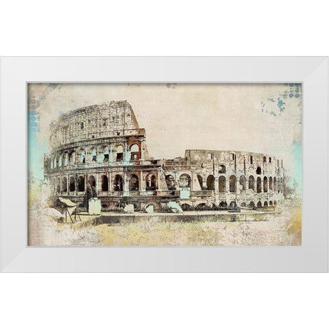 Colosseum II White Modern Wood Framed Art Print by Bolokofsky, Ronald
