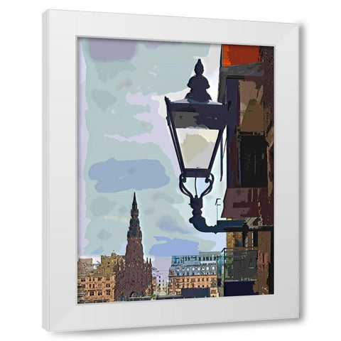 Lamplight White Modern Wood Framed Art Print by Bolokofsky, Ronald