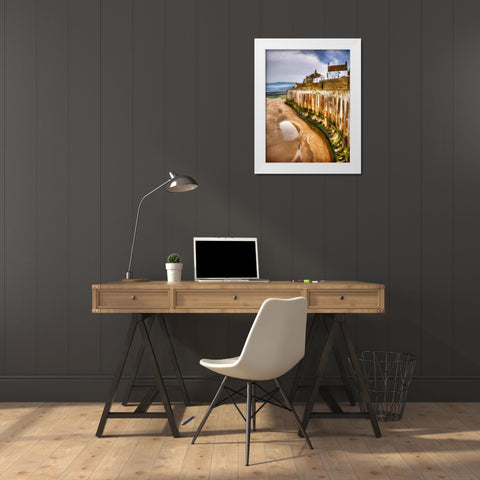Village Wall White Modern Wood Framed Art Print by Bolokofsky, Ronald