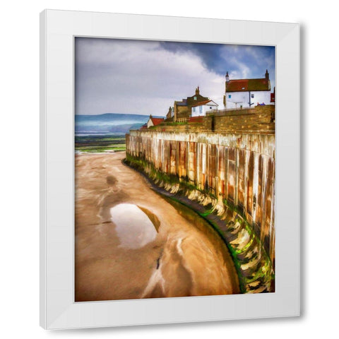 Village Wall White Modern Wood Framed Art Print by Bolokofsky, Ronald