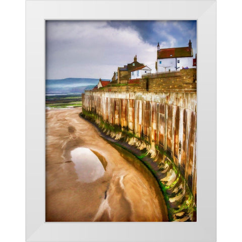 Village Wall White Modern Wood Framed Art Print by Bolokofsky, Ronald