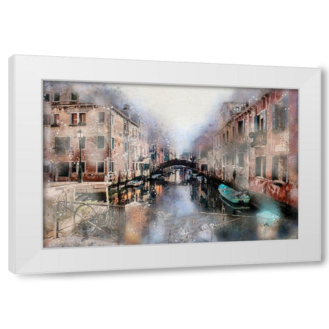 Afternoon in Venice I White Modern Wood Framed Art Print by Bolokofsky, Ronald