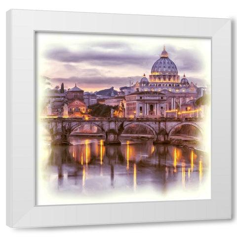 Basilica Sant Pietro II White Modern Wood Framed Art Print by Bolokofsky, Ronald