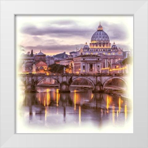 Basilica Sant Pietro II White Modern Wood Framed Art Print by Bolokofsky, Ronald