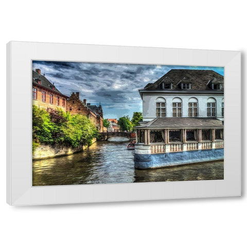 Brugges II White Modern Wood Framed Art Print by Bolokofsky, Ronald