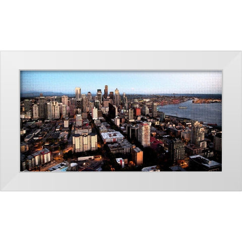 From the Seattle Needle White Modern Wood Framed Art Print by Bolokofsky, Ronald