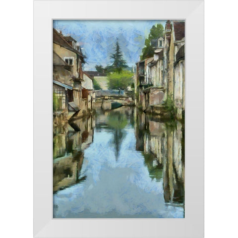 On the Water  White Modern Wood Framed Art Print by Bolokofsky, Ronald
