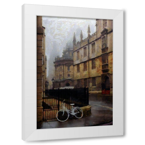 Oxford Fog White Modern Wood Framed Art Print by Bolokofsky, Ronald