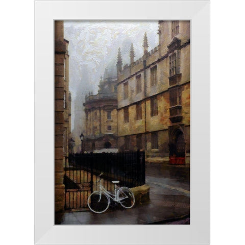 Oxford Fog White Modern Wood Framed Art Print by Bolokofsky, Ronald