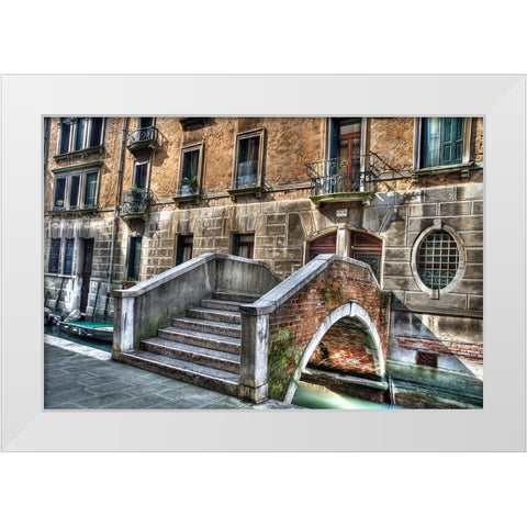 Steps To the Front Door White Modern Wood Framed Art Print by Bolokofsky, Ronald