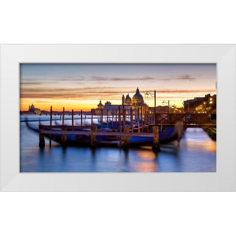 Sunset on the Basilica White Modern Wood Framed Art Print by Bolokofsky, Ronald