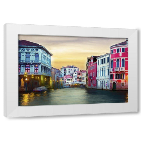 Venetain Calm White Modern Wood Framed Art Print by Bolokofsky, Ronald