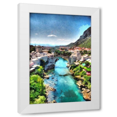 View From the Minaret White Modern Wood Framed Art Print by Bolokofsky, Ronald