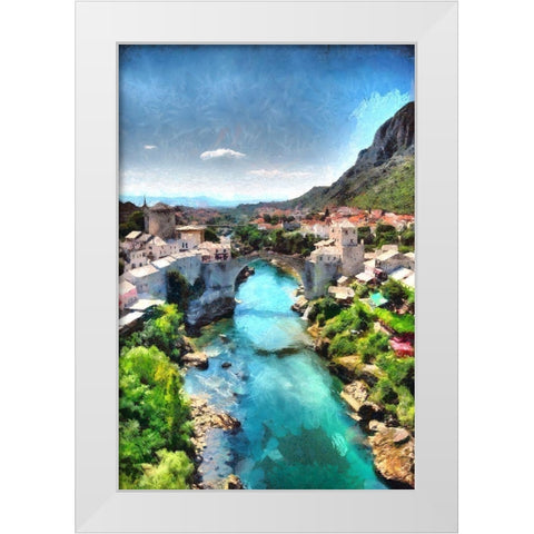 View From the Minaret White Modern Wood Framed Art Print by Bolokofsky, Ronald