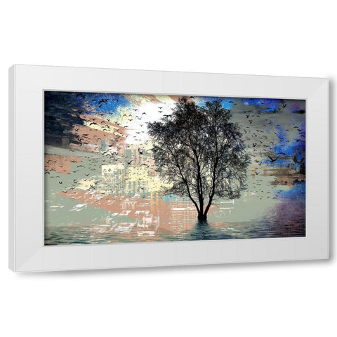 Break of Day White Modern Wood Framed Art Print by Bolokofsky, Ronald