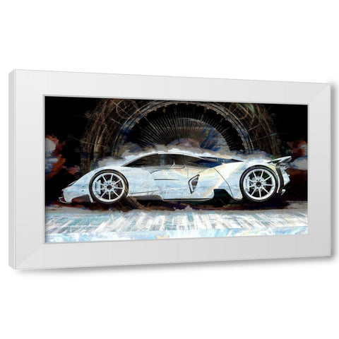 Built For Speed White Modern Wood Framed Art Print by Bolokofsky, Ronald