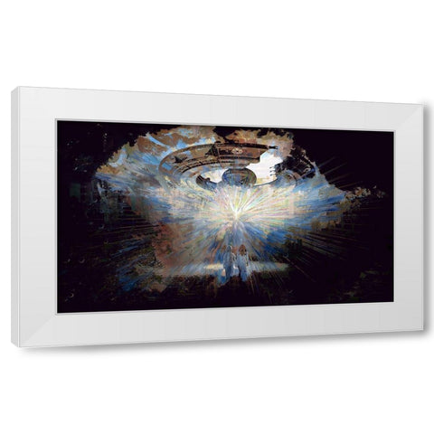 Close Encounters White Modern Wood Framed Art Print by Bolokofsky, Ronald
