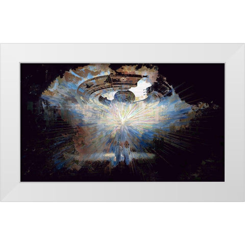 Close Encounters White Modern Wood Framed Art Print by Bolokofsky, Ronald