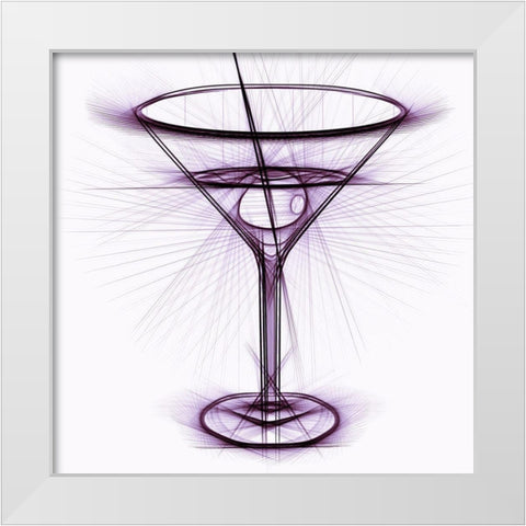 Cocktail II White Modern Wood Framed Art Print by Bolokofsky, Ronald